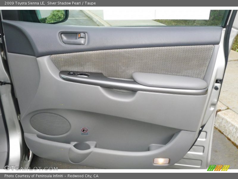 Door Panel of 2009 Sienna LE