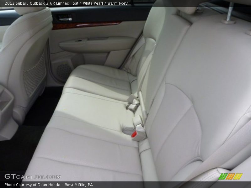 Satin White Pearl / Warm Ivory 2012 Subaru Outback 3.6R Limited
