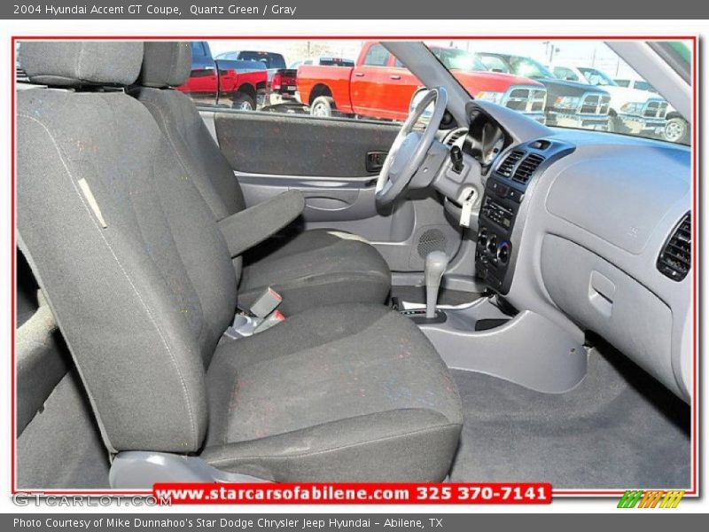 Quartz Green / Gray 2004 Hyundai Accent GT Coupe