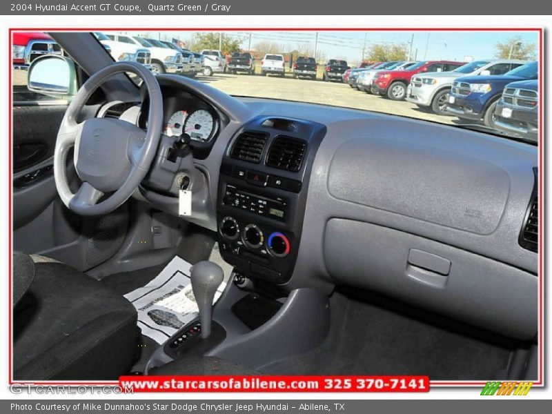 Quartz Green / Gray 2004 Hyundai Accent GT Coupe