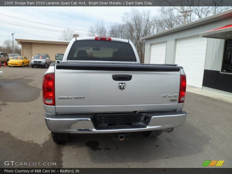 Bright Silver Metallic / Dark Slate Gray 2005 Dodge Ram 3500 Laramie Quad Cab 4x4