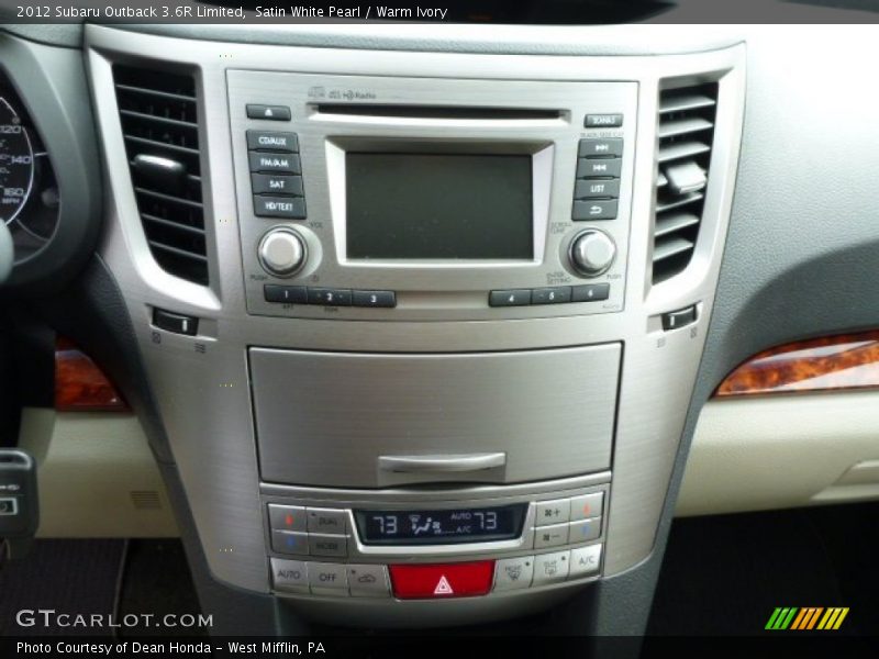 Satin White Pearl / Warm Ivory 2012 Subaru Outback 3.6R Limited