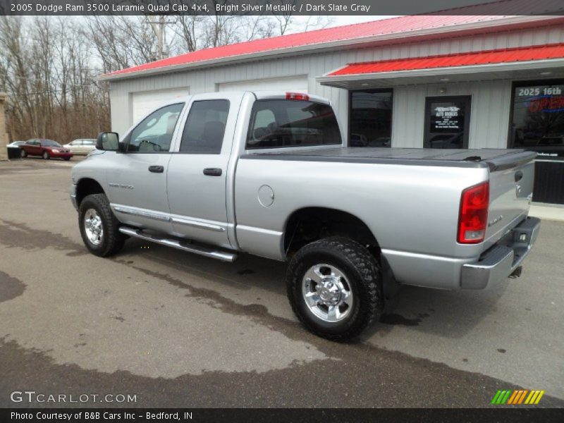 Bright Silver Metallic / Dark Slate Gray 2005 Dodge Ram 3500 Laramie Quad Cab 4x4