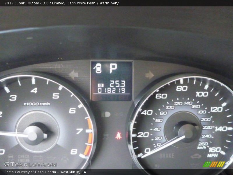 Satin White Pearl / Warm Ivory 2012 Subaru Outback 3.6R Limited