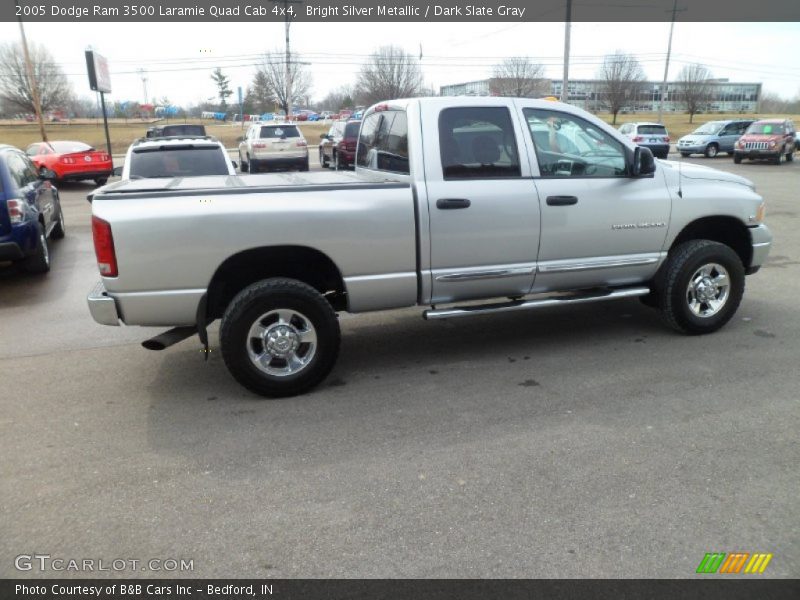 Bright Silver Metallic / Dark Slate Gray 2005 Dodge Ram 3500 Laramie Quad Cab 4x4