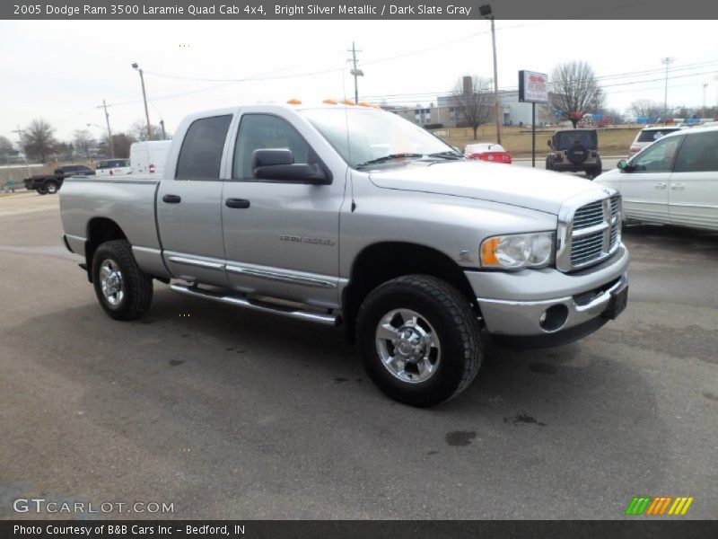 Bright Silver Metallic / Dark Slate Gray 2005 Dodge Ram 3500 Laramie Quad Cab 4x4