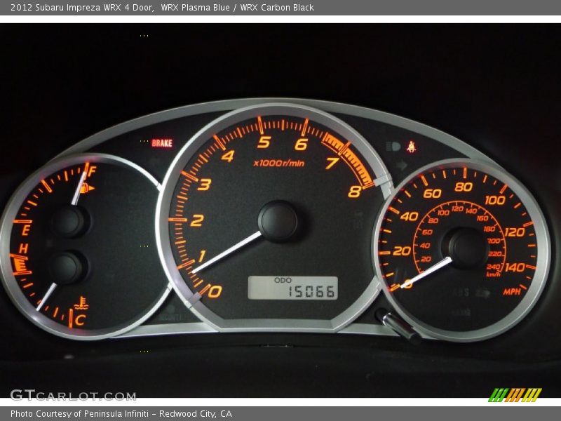  2012 Impreza WRX 4 Door WRX 4 Door Gauges