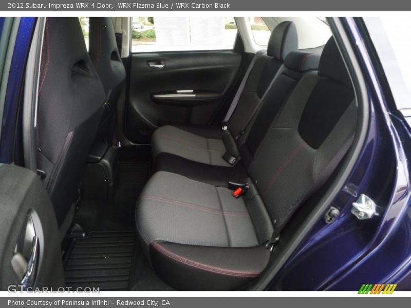 Rear Seat of 2012 Impreza WRX 4 Door