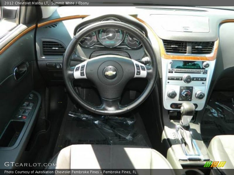Summit White / Ebony 2012 Chevrolet Malibu LT