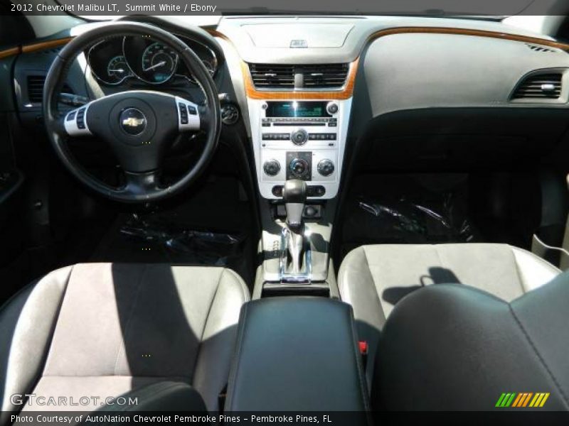 Summit White / Ebony 2012 Chevrolet Malibu LT