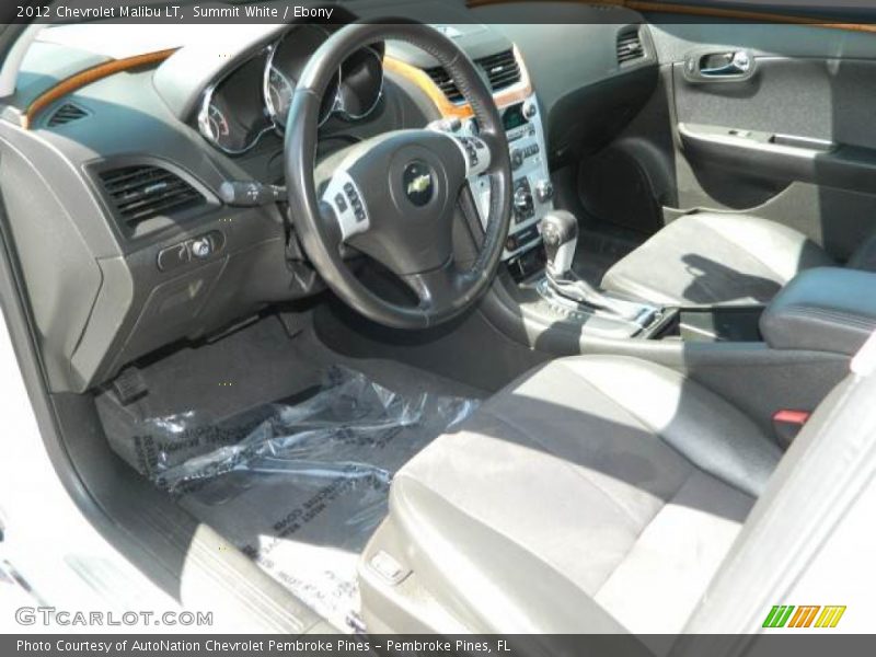 Ebony Interior - 2012 Malibu LT 