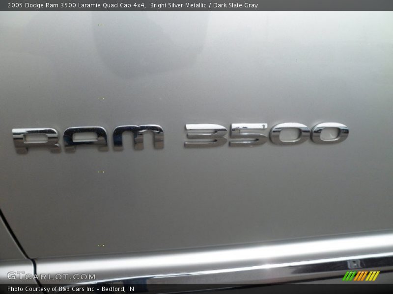 Bright Silver Metallic / Dark Slate Gray 2005 Dodge Ram 3500 Laramie Quad Cab 4x4