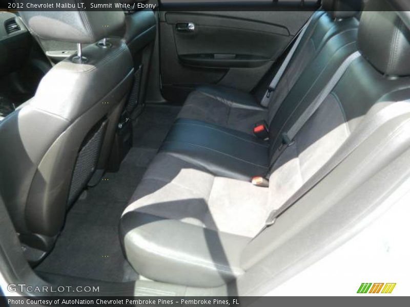 Summit White / Ebony 2012 Chevrolet Malibu LT