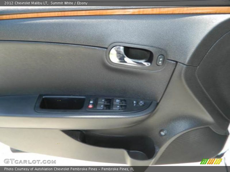 Summit White / Ebony 2012 Chevrolet Malibu LT
