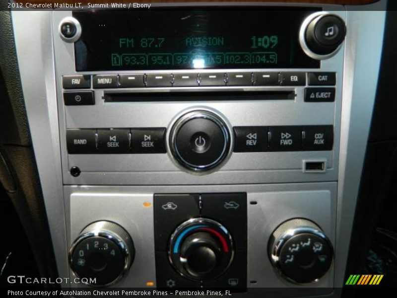 Controls of 2012 Malibu LT