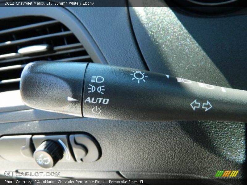 Summit White / Ebony 2012 Chevrolet Malibu LT