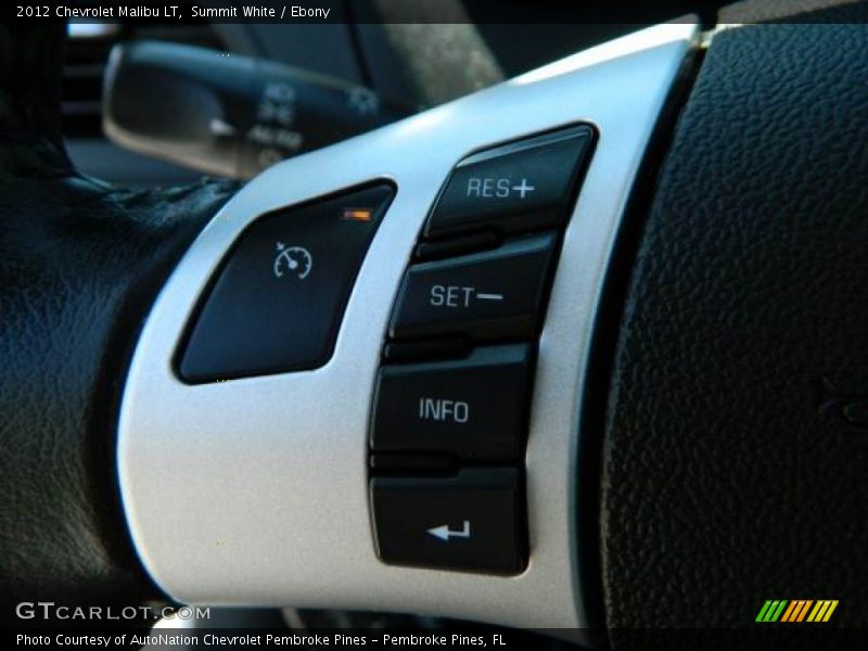Controls of 2012 Malibu LT