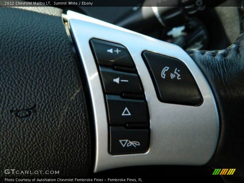 Summit White / Ebony 2012 Chevrolet Malibu LT