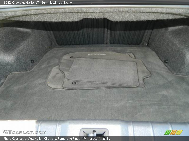 Summit White / Ebony 2012 Chevrolet Malibu LT