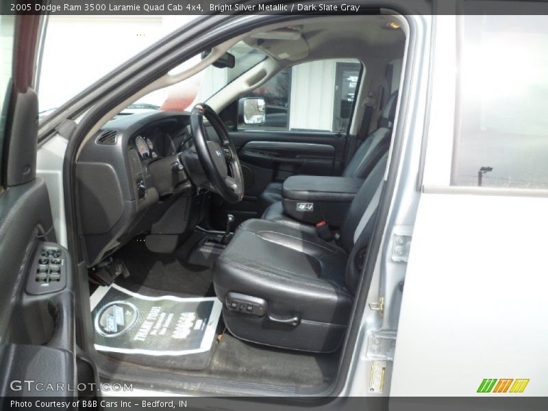 Bright Silver Metallic / Dark Slate Gray 2005 Dodge Ram 3500 Laramie Quad Cab 4x4