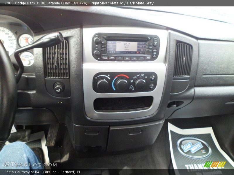 Bright Silver Metallic / Dark Slate Gray 2005 Dodge Ram 3500 Laramie Quad Cab 4x4