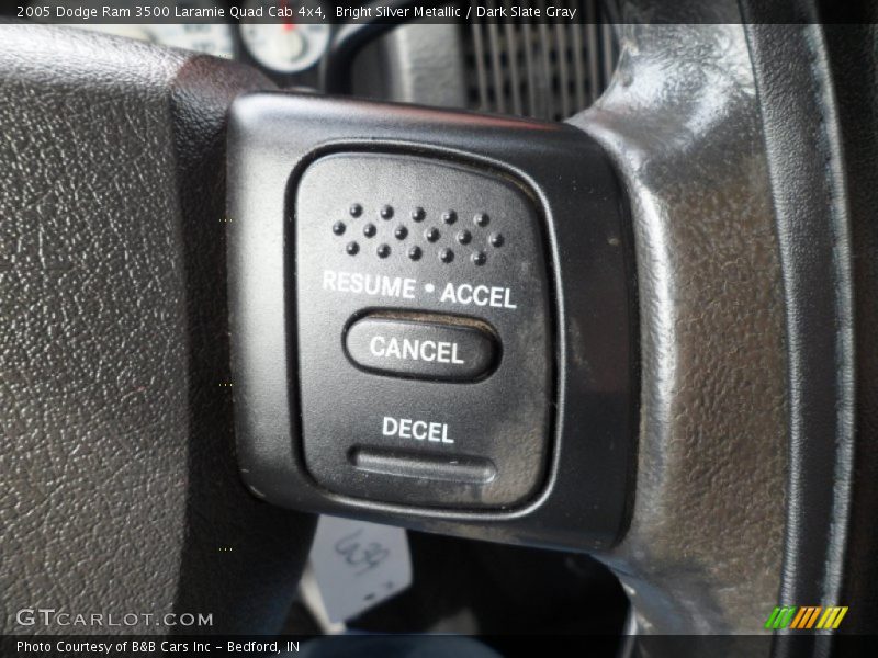 Bright Silver Metallic / Dark Slate Gray 2005 Dodge Ram 3500 Laramie Quad Cab 4x4