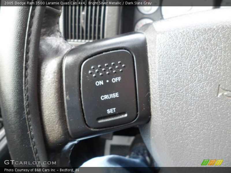 Bright Silver Metallic / Dark Slate Gray 2005 Dodge Ram 3500 Laramie Quad Cab 4x4