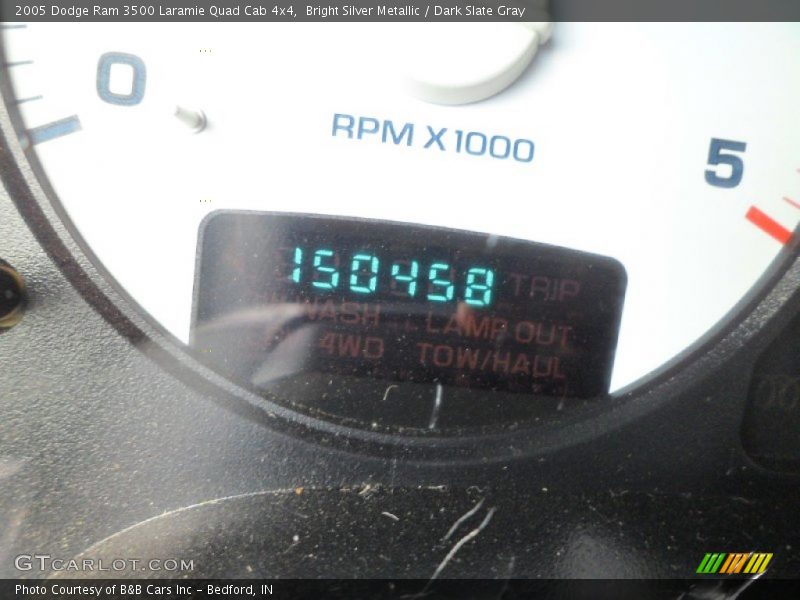Bright Silver Metallic / Dark Slate Gray 2005 Dodge Ram 3500 Laramie Quad Cab 4x4