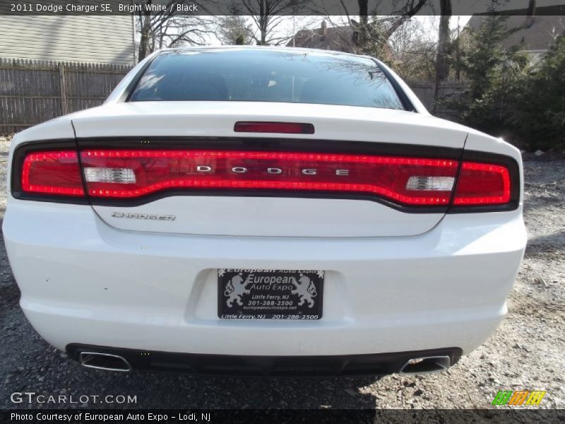 Bright White / Black 2011 Dodge Charger SE