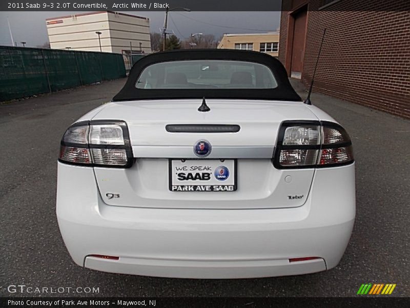 Arctic White / Black 2011 Saab 9-3 2.0T Convertible