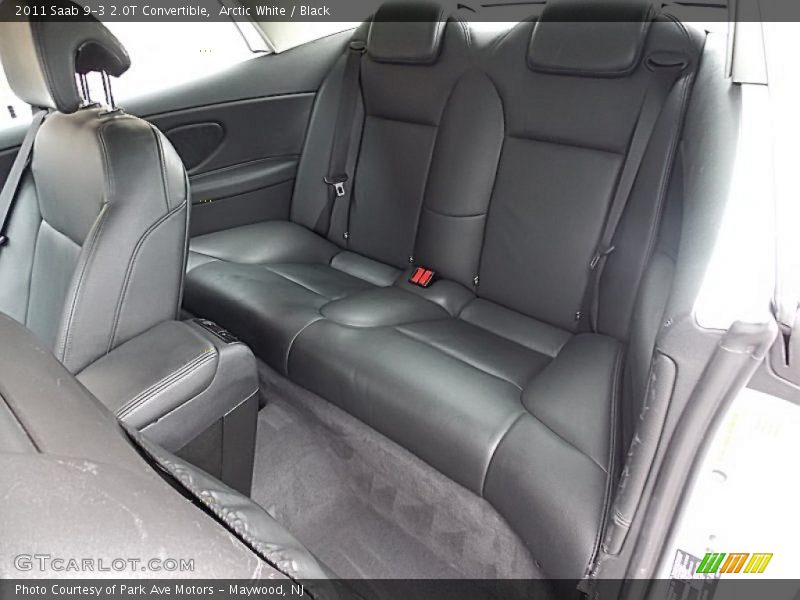 Rear Seat of 2011 9-3 2.0T Convertible