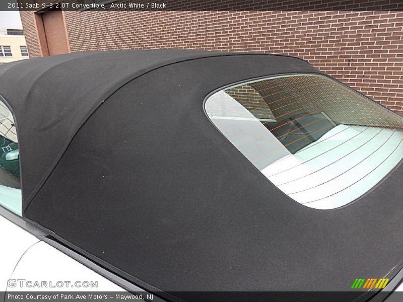 Arctic White / Black 2011 Saab 9-3 2.0T Convertible