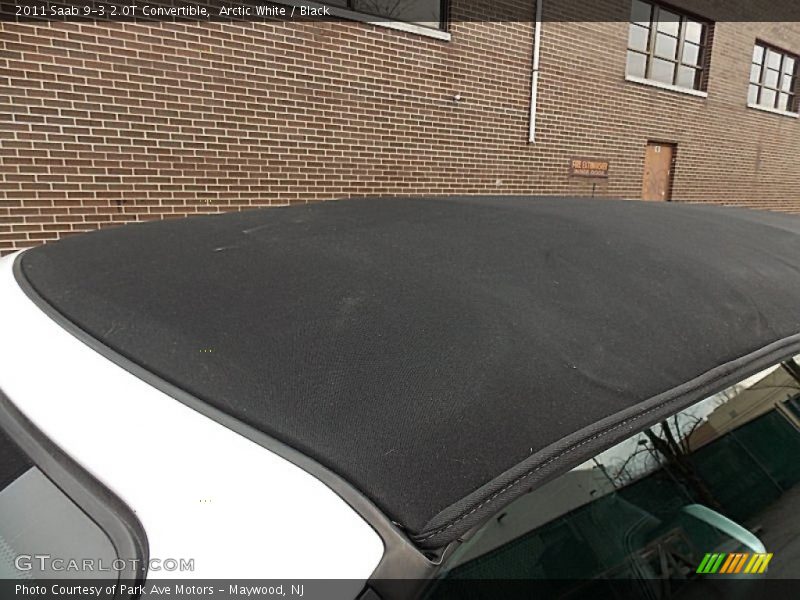 Arctic White / Black 2011 Saab 9-3 2.0T Convertible