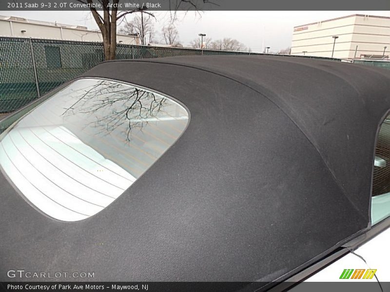 Arctic White / Black 2011 Saab 9-3 2.0T Convertible