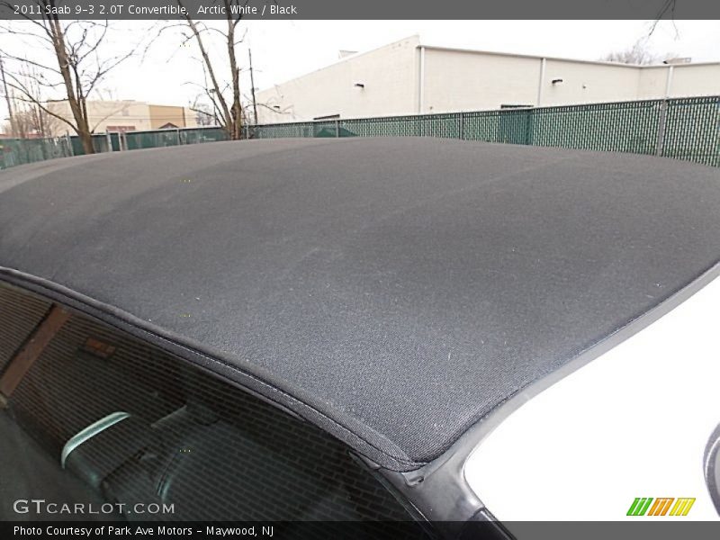 Arctic White / Black 2011 Saab 9-3 2.0T Convertible