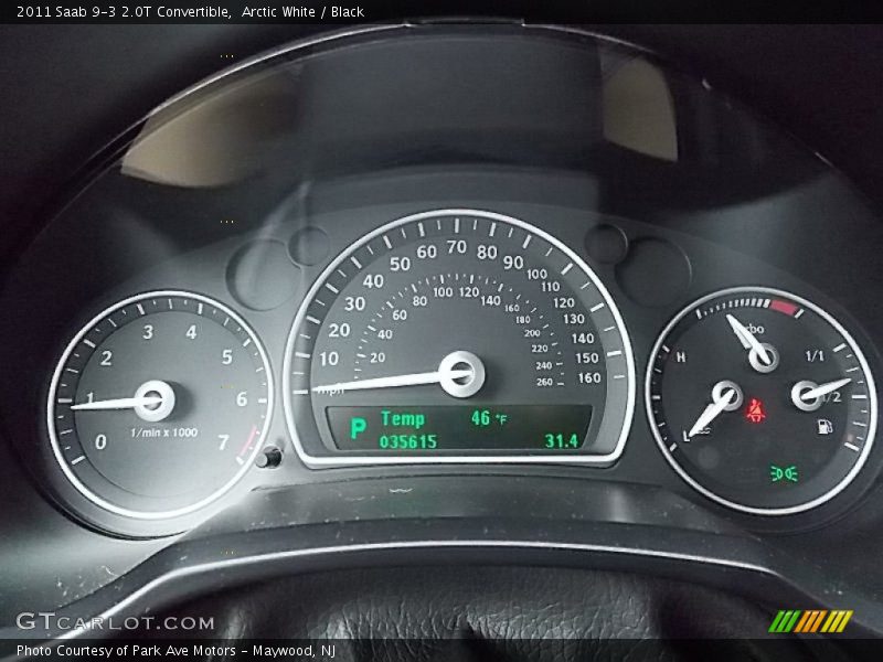  2011 9-3 2.0T Convertible 2.0T Convertible Gauges