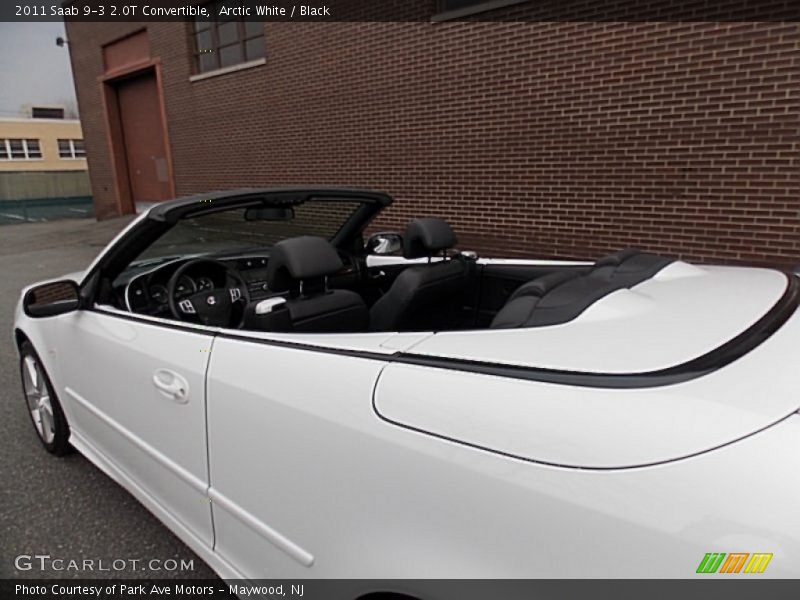 Arctic White / Black 2011 Saab 9-3 2.0T Convertible
