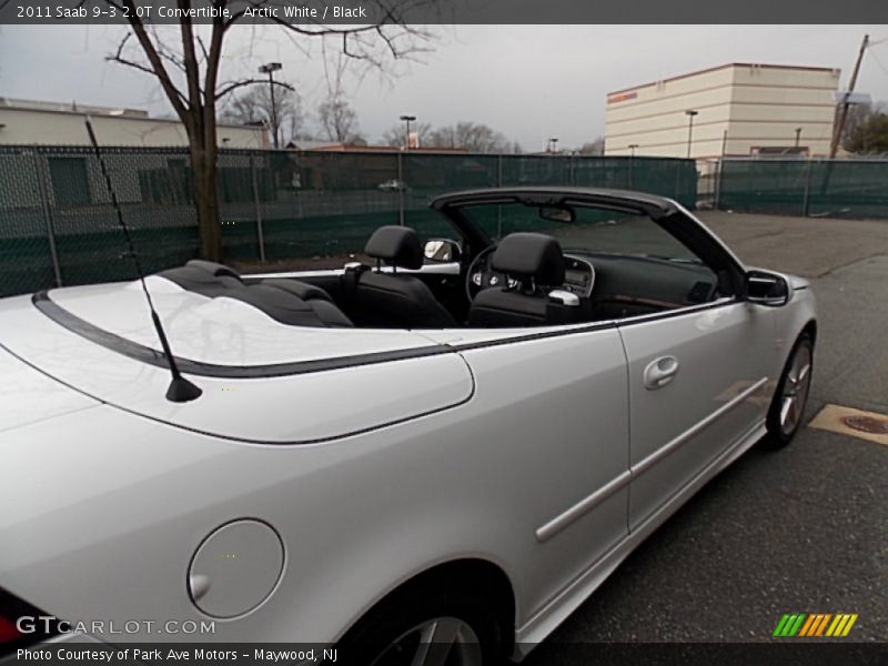 Arctic White / Black 2011 Saab 9-3 2.0T Convertible