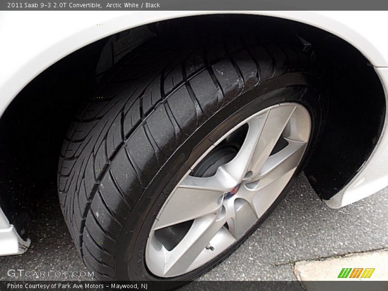 Arctic White / Black 2011 Saab 9-3 2.0T Convertible