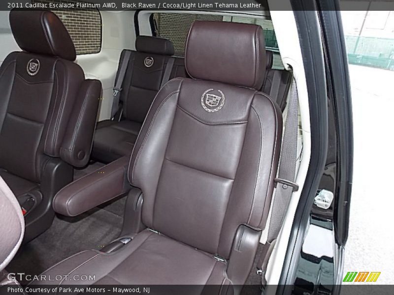 Rear Seat of 2011 Escalade Platinum AWD