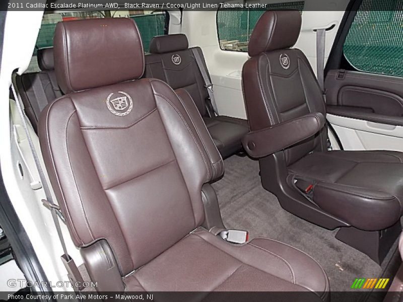 Rear Seat of 2011 Escalade Platinum AWD
