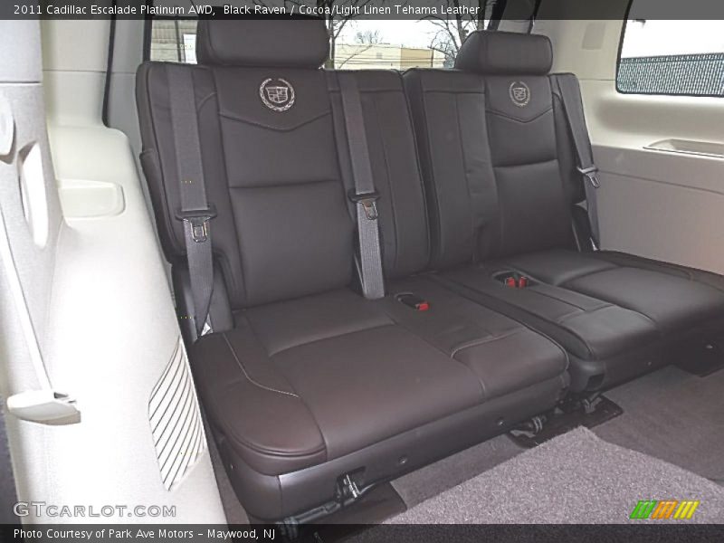 Rear Seat of 2011 Escalade Platinum AWD