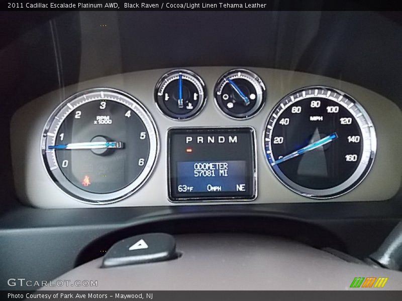  2011 Escalade Platinum AWD Platinum AWD Gauges