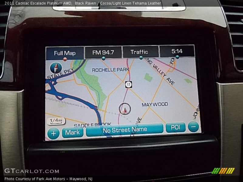 Navigation of 2011 Escalade Platinum AWD