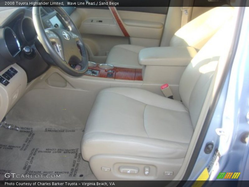 Wave Line Pearl / Sand Beige 2008 Toyota Highlander Limited