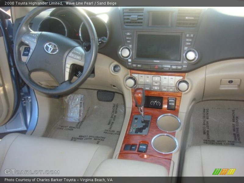 Wave Line Pearl / Sand Beige 2008 Toyota Highlander Limited