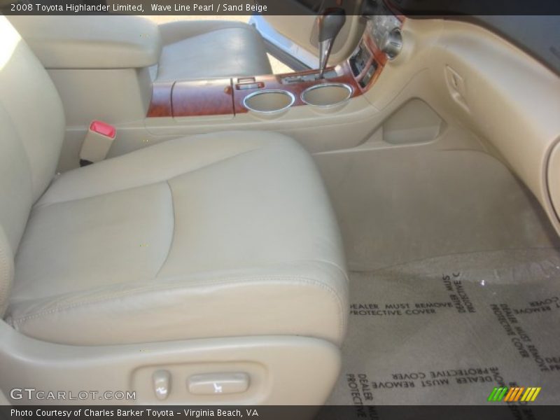 Wave Line Pearl / Sand Beige 2008 Toyota Highlander Limited
