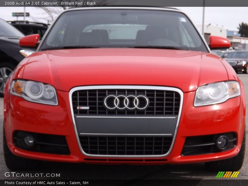 Brilliant Red / Black 2008 Audi A4 2.0T Cabriolet