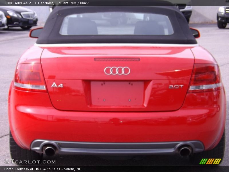 Brilliant Red / Black 2008 Audi A4 2.0T Cabriolet