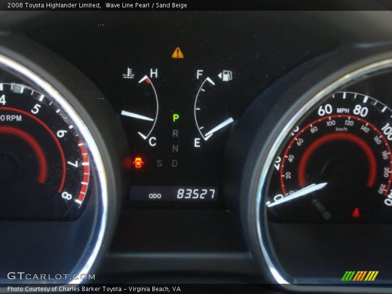 Wave Line Pearl / Sand Beige 2008 Toyota Highlander Limited